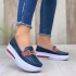 Women's Summer Comfortable Thick Sole Loafers PU EVA PVC Insole Lighted Custom Sport Casual Walking Shoes Fashion Trends Ladies